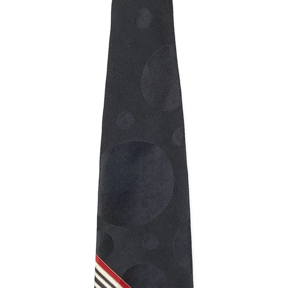 Italian Silk Abstract Geometric Tie - Picture 5 of 6